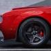 The 2018 Dodge Challenger SRT Demon is equipped with a set of four exclusive 315/40R18 Nitto NT05R street-legal drag radial tires, a first for a factory-production car.