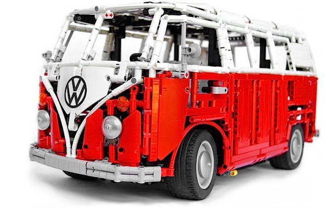 bisonte Tarjeta postal astronomía Video: Es un Volkswagen T1, es de Lego y es espectacular