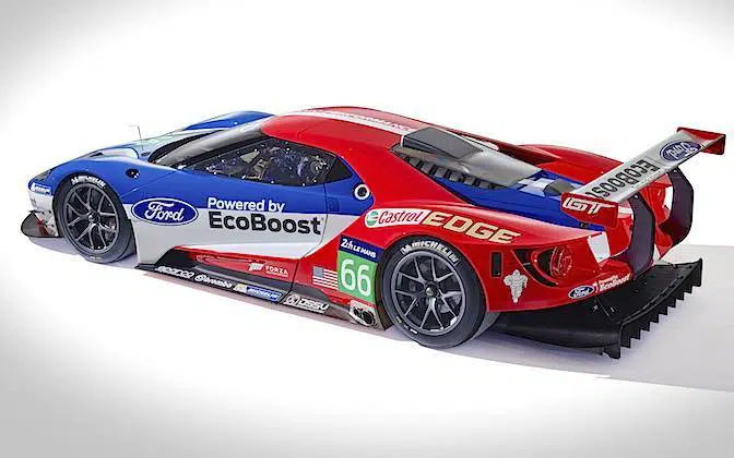 The new Ford GT race car
