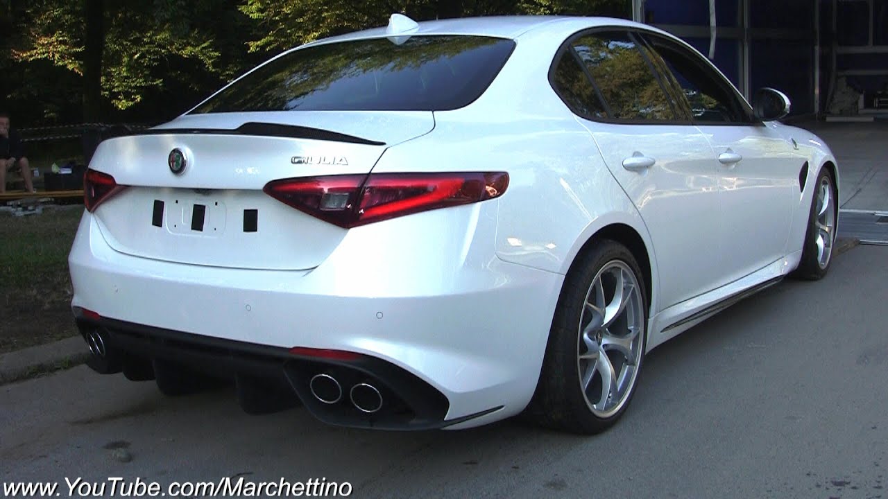 Video: El V6 Del Alfa Romeo Giulia Quadrifoglio Verde Nos Deja Oir Su Rugido