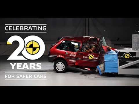 Euroncap Celebra Sus 20 Años Estrellando Un Rover 100 Y Un Honda Jazz