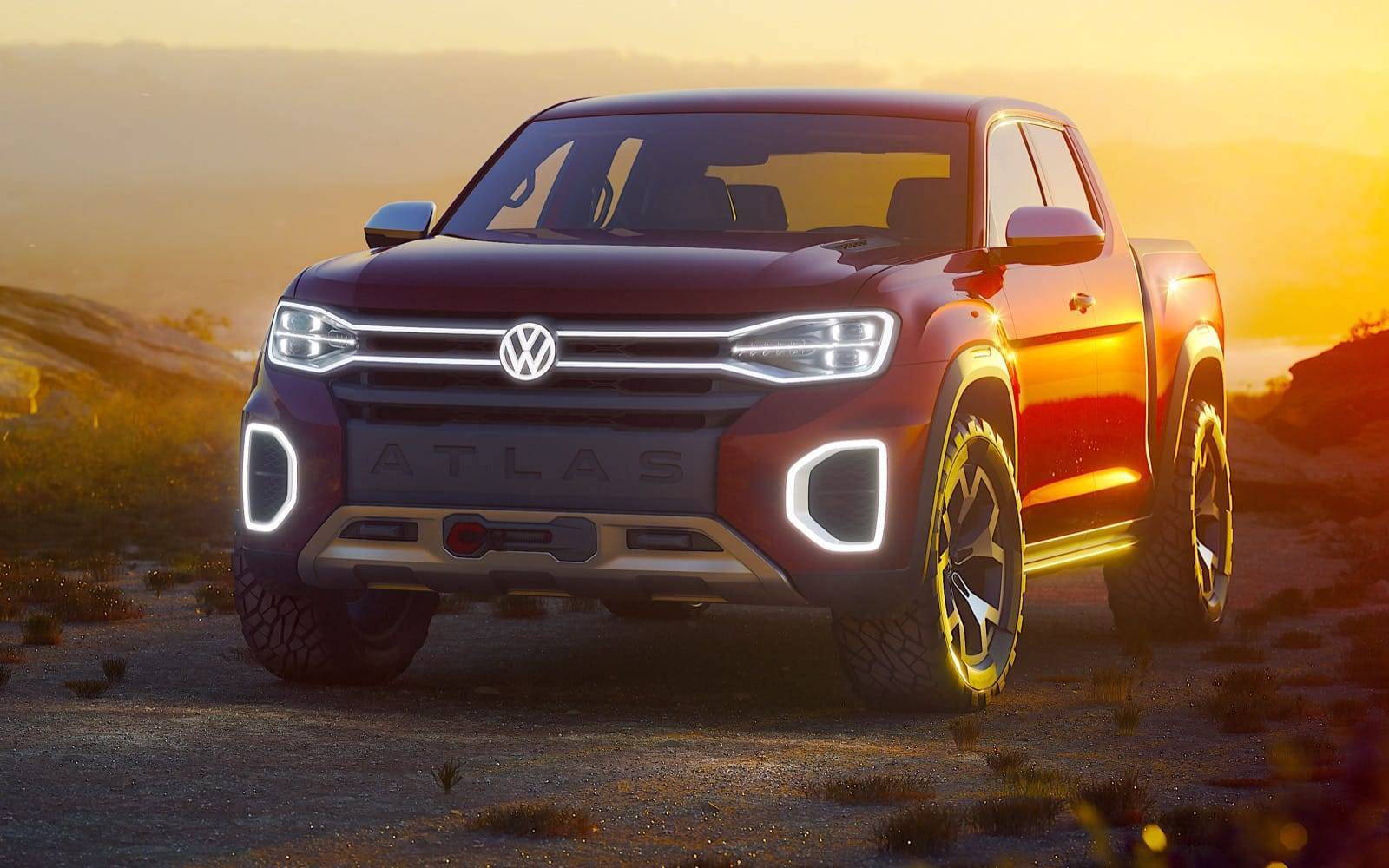 Volkswagen Atlas Tanoak Pickup Truck Concept Volkswagen en conversaciones con Ford para el relevo generacional del Amarok