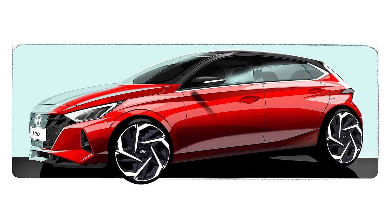 Hyundai I20 2020 Boceto Teaser